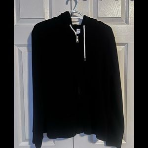 Black zip up hoodie